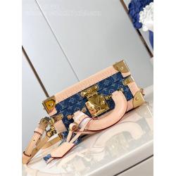 上海lv专卖店M24161 PETITE VALISE DENIM BLEU 硬箱盒子包
