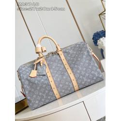 LV男包M13748牛仔布KEEPALL BANDOULIÈRE 45 旅行袋