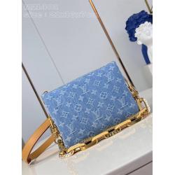 LV法国官网M11401 COUSSIN BB牛仔布手袋