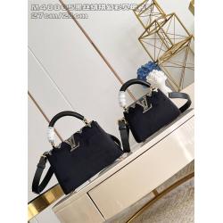 LV M11924 CAPUCINES BB 手袋（丝绒拼幻彩贝母花冠）48865