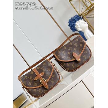 LV女包价格M26592 DUO BB 手袋（双子星腰包）