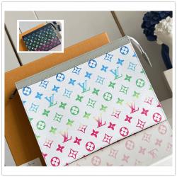 LV官网男包M13907 Pochette Voyage 中号手拿包