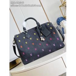 LV官网女包M14136 Speedy 40 Bandoulière 枕头包旅行袋