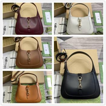 gucci新西兰官网古驰 782849 Jackie系列小号肩背包腋下包（平纹）