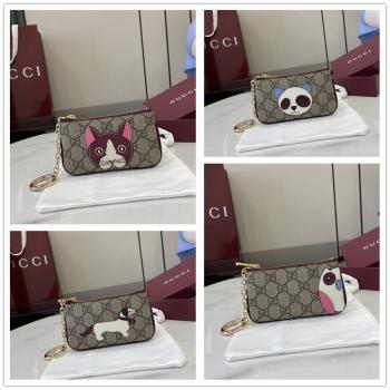 gucci是哪个国家的牌子古驰 818768 GG拉链钥匙包零钱包