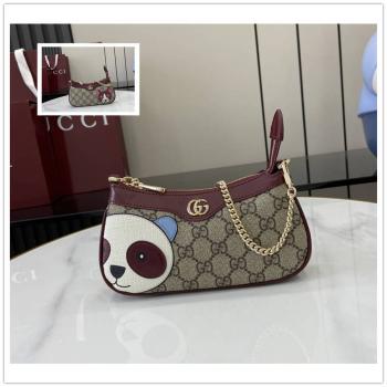gucci官方网站古驰 818763 饰熊猫细节GG迷你手袋链条包