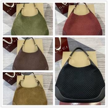 gucci价格古驰 820169 Body双锁扣中号肩背包（压花绒）