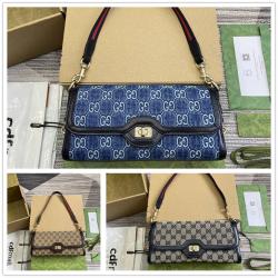 古驰包包价格和图片GUCCI 786027 Luce系列小号肩背包（牛仔布/帆布）