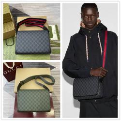 gucci官方旗舰店古驰 792124 GG字母图案中号斜挎包