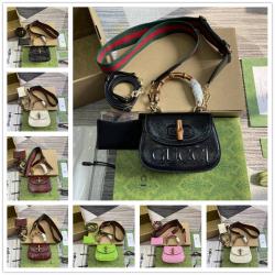 gucci官网旗舰店古驰 786482 Bamboo 1947系列迷你竹节手提包