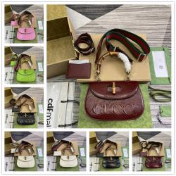 gucci官网包包古驰 675797 Bamboo 1947系列竹节小号手袋