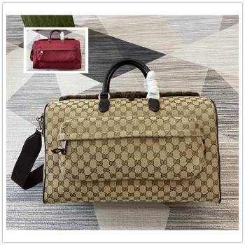 古驰旗舰店GUCCI 802095 中号GG旅行包旅行袋