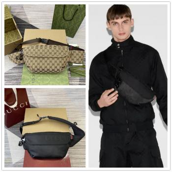 古驰包包官网价格GUCCI 804262 Nexus系列大号腰包（尼龙帆布）