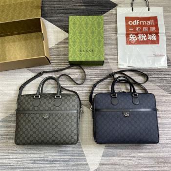 gucci澳洲官网古驰 792116 Ophidia系列中号GG公文包