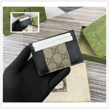 gucci是哪个国家的古驰 795486 GG Supreme卡片夹卡包