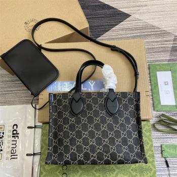 gucci美国官网古驰 772183 Ophidia系列GG中号托特包