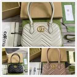 gucci官方网站古驰 795199 GG Marmont系列小号手提包保龄球包
