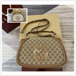 gucci官网网站古驰 815719 Blondie系列中号手提包（帆布）