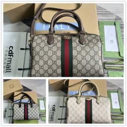 gucci法国官网古驰 772061 Ophidia系列小号手提包枕头包