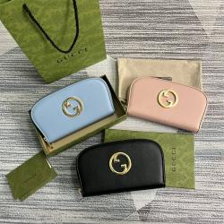 gucci中国官网首页古驰 725216 GG Blondie全拉链钱包