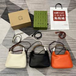 古驰包包GUCCI 746124 Diana系列竹节中号肩背包