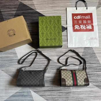 gucci意大利官网古驰 752581 Ophidia系列GG邮差包斜挎包