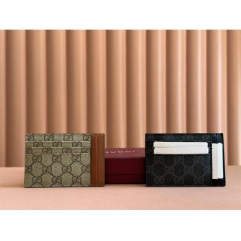 古驰旗舰店GUCCI 821208 GG Emblem系列卡片夹卡包