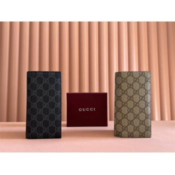 gucci批发古驰 821213 GG Emblem系列长款钱包西装钱夹