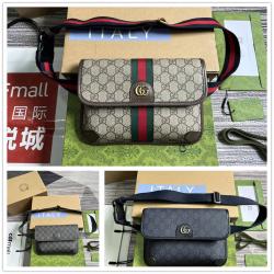 澳洲gucci官网古驰 752597 Ophidia系列小号腰包胸包