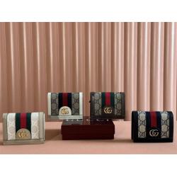gucci西班牙官网古驰 523155 Ophidia系列GG卡包钱包