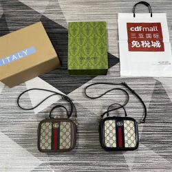 gucci法国官网古驰 772157 Ophidia系列GG迷你手提包盒子包