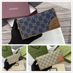 gucci官网中文版古驰 821802 GG Emblem系列长款钱包