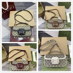 香港gucci官网古驰 815206 Horsebit 1955系列小号手提包（帆布）