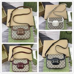 gucci女包古驰 815205 Horsebit 1955系列迷你肩背包（帆布）