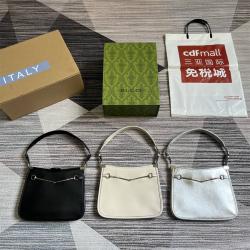 gucci包多少钱古驰 764191 GG Horsebit Slim系列小号肩背包