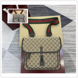 古驰官网中文官方网GUCCI 793823 儿童GG帆布邮差包