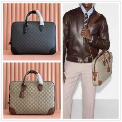 gucci澳洲官网古驰 821149 GG Emblem系列公文包