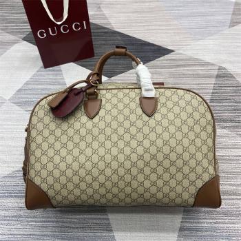 古驰官网中文官方网GUCCI 821148 GG Emblem系列手提包旅行袋