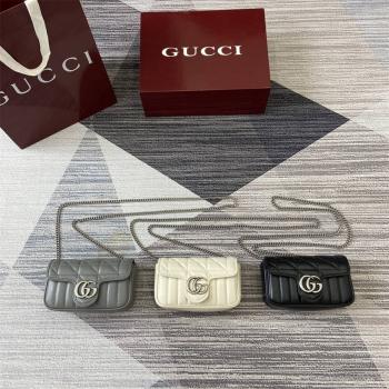 gucci中国官网古驰 476433 GG Marmont系列超迷你链条包