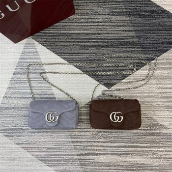 gucci包古驰 841290 GG Marmont系列迷你肩背包（磨砂链条包）