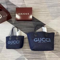 GUCCI古驰 820496/820481 Totissima系列牛仔布托特包购物袋