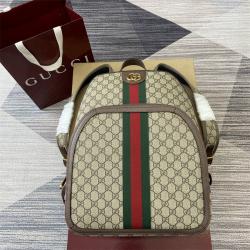 gucci香港官网古驰 547967 Ophidia系列GG帆布背包双肩包
