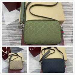 gucci美国官网古驰 834802 GG帆布小号斜挎包相机包