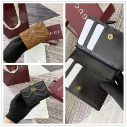 香港gucci官网古驰 773427 GG Marmont系列绗缝卡包钱包