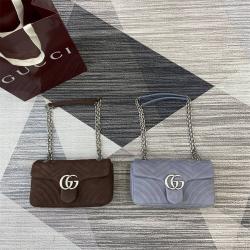 gucci价格古驰 837267 GG Marmont系列中号肩背包（磨砂链条包）