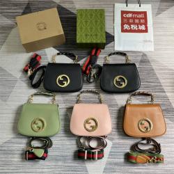 gucci香港官网古驰 721172 Blondie系列小号手提包