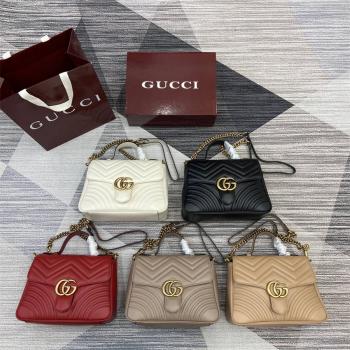 gucci包多少钱古驰 498110 GG Marmont系列小号手提包