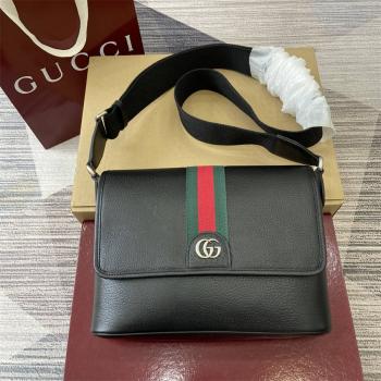 gucci男包古驰 834467 Ophidia系列中号邮差包（全皮）