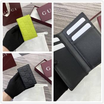 gucci官网中文版古驰 835011 GG Imprint系列双折卡包