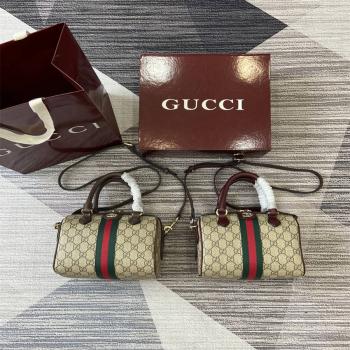 gucci中国官网古驰 841294 Ophidia系列小号波士顿包枕头包